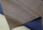 Golden Armor Brown Embossed PU Leather 300 Gsm Anti - Cold For Clothing Fabric