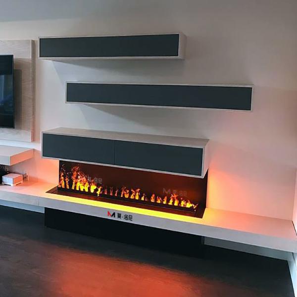 Buy cheap 2800mm 110 Inch Water Steam Fireplace CE Mist 3D Steam Technology Different Levels from wholesalers