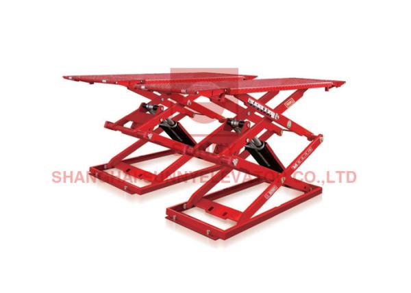 Buy cheap 380V 3000kg Double Cylinder Drive Ultra Thin Vertical Scissor Lift from wholesalers