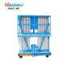 Buy cheap Hydraulic folding ladders lift table 200kg 12 meter double mast aluminum alloy platform from wholesalers