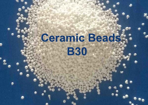 Buy cheap Zero Ferrous Contamination B20-B505 Ceramic Beads Blasting Media , B40 / B120 / B205 Abrasive Bead Blasting Ball from wholesalers