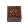 Buy cheap Handmade Vintage Dark Color Mysterious Style Personalized Wooden Gift Boxes With Reliefs from wholesalers