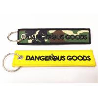 Buy cheap Black Embroidered Fabric Keychain / Twill Pilot Key Tag For Promotion Gift product
