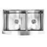 Buy cheap 36 Inch Apron Stainless Steel Kitchen Sink Curved Front Farm Brushed Surface / Apron Stainless Steel Kitchen Sink from wholesalers