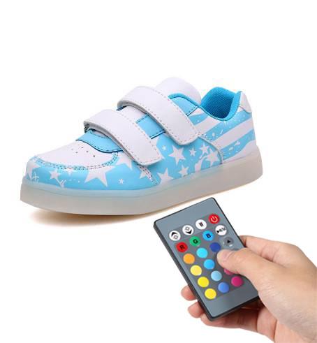Buy cheap Trainer Simulation Led Shoes , Remote Control Girls Light Up Sneakers from wholesalers