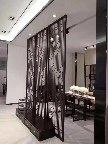 Buy cheap Stainless Steel Rose Gold Wall Art Hanging Screens Fashionable Room Divider Designs Living Room Partition from wholesalers
