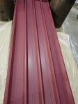 Z275=G90 Super SMP 40 Years Pre-Painted Galvanized Red Color Textured Trapezoida