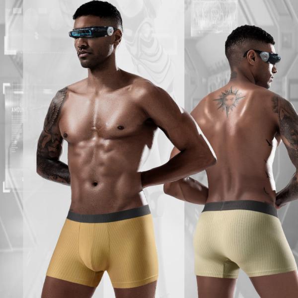 Buy cheap Refined Cotton Mens Gym Briefs L-4XL Breathable Mens Fitness Underwear from wholesalers