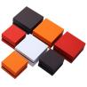 Buy cheap 9*9*3.5cm Jewelry Box Organizer with Logo Baked Lacquered Black Rimmed LED Ring Box from wholesalers