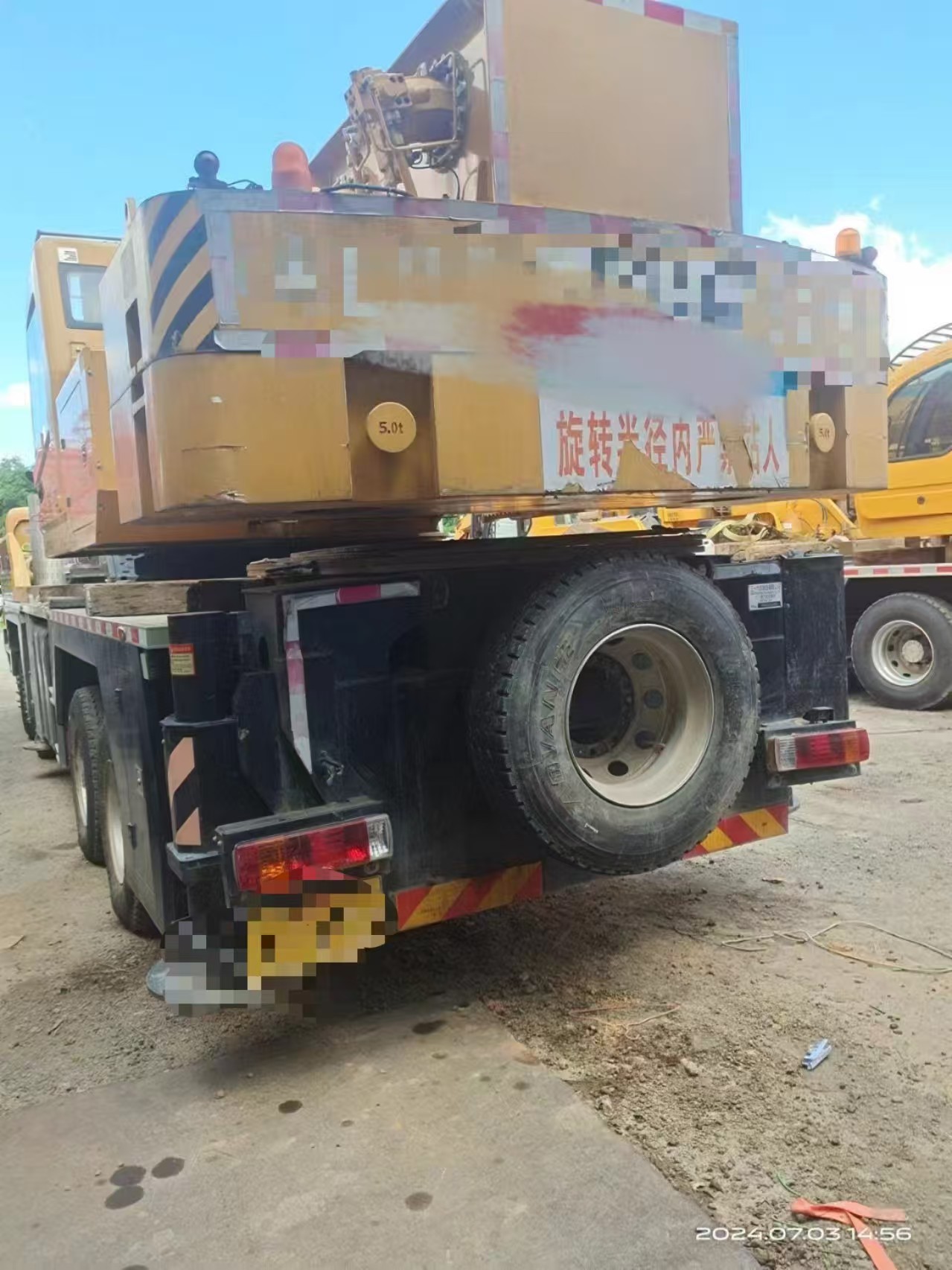 2024 Used SANY Mobile Truck Crane 80 Tons With YUCHAI Engine And 5 Crane Jib