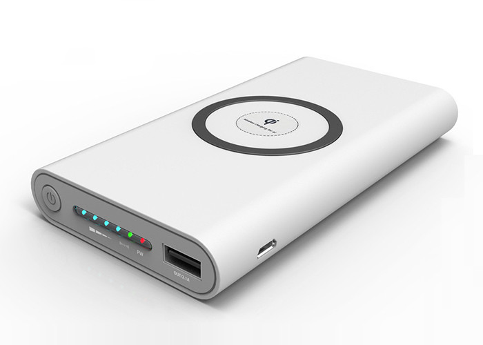 Grey Usb C Portable Charger With Silk Screen / Color Printing Logo