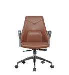 Modern Executive Chairs 330mm Glass III Brown Leather Executive Office Chair SGS