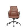 Buy cheap Modern Executive Chairs 330mm Glass III Brown Leather Executive Office Chair SGS from wholesalers