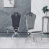 Buy cheap Stainless Steel Luxury Grey Velvet Dining Chairs OEM ODM from wholesalers