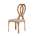 Upholstered 48x53x91cm SS Dining Chairs Mirror Polished For Party Event Wedding