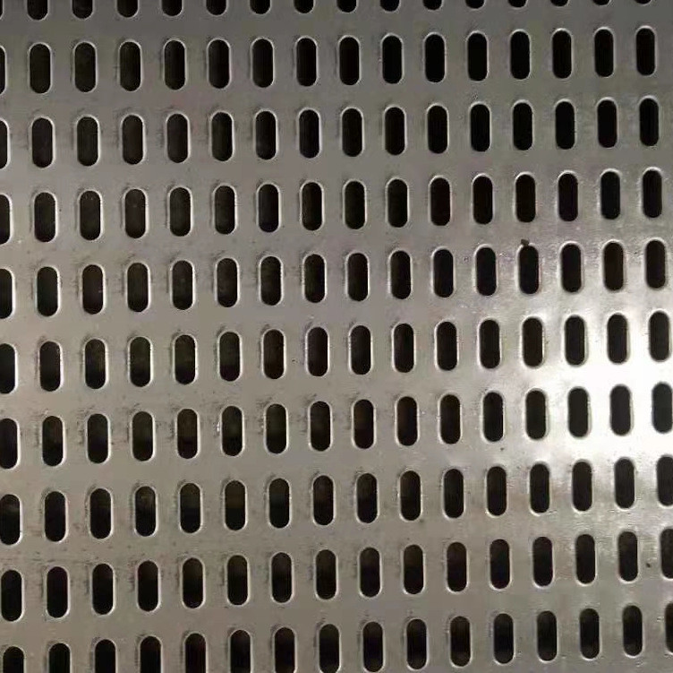 Slotted Hole Perforated Sheet Stainless Steel 201 304 316L Size 2 X 20/ 3 X 20 / 4 X 20mm For Follor Panel