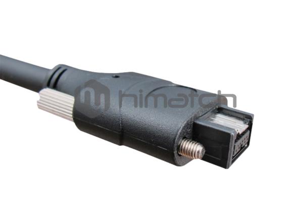Buy cheap 30V IEEE 1394 Cable / 9 Pin Firewire 800 Cable Black TPE Cable For FA Field from wholesalers