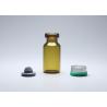 Buy cheap 3ml Amber Mini Glass Tube Vial With Flip Off Cap from wholesalers