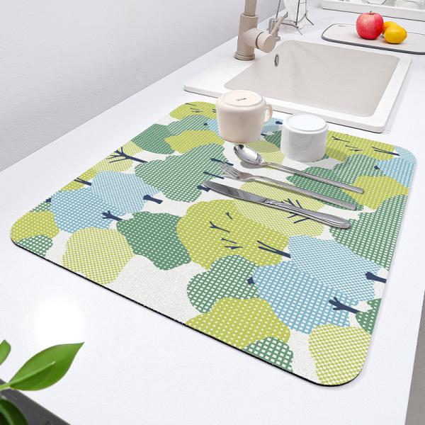 Buy cheap 30*40cm/40*50cm Kitchen Drying Mat for Stone Countertops Customizable and Durable from wholesalers
