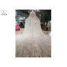 Buy cheap Mermaid Silver Sequin Wedding Dress Inside Bead Tassels Dress Outside Cloak from wholesalers