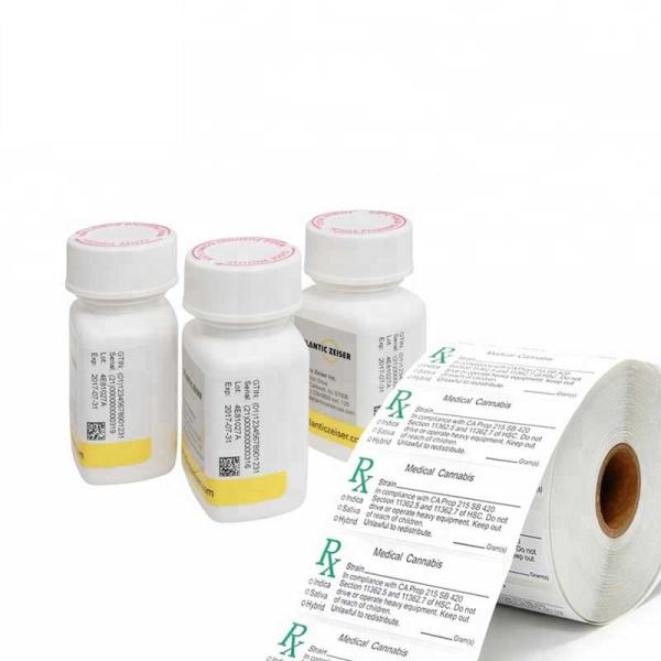 Buy cheap 30mg PVC Pill Bottle Label 10x3cm With 30mg Plastic Bottles from wholesalers