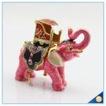 Handmade Elephant With Chair Metal Jewelry Box For Tourism Gifts SCJ814