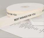 INS Style Rib Beige Birthday Cake Gift Wrap Ribbon English Bouquet Decoration