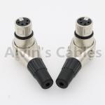 Right Angle XLR 4 Pin Video Connector Camera Cable Connectors Arri Alexa Camera