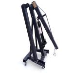 2t Folding Shop Crane Mobile Engine Hoist Lifter Workshop Lift Hydraulic