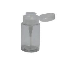 Buy cheap 150ml PET Plastic Cosmetic Package Eye Nail Polish Press Pump Bottle for Makeup product