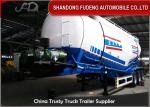 3 Axles V Shaped Bulk cement tanker trailers 45CBM Bulk powder tanker trailers