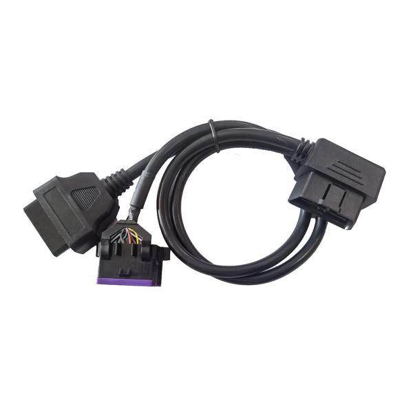 Buy cheap Y Type Splitter Obd II Connector Cable 16 Pin Male to Dual Female from wholesalers