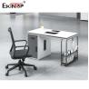 Buy cheap Office Staff Desk With Glass Partition Detachable For Office Furniture from wholesalers