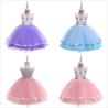 Buy cheap Girl Formal Prom Sleeveless Tutu Ball Gown with 3D Flower Embroidery from wholesalers