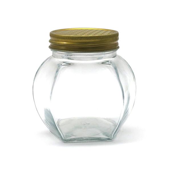 Buy cheap Transparent Food Safe Airtight Honey Jar , Storage Honey Hexagon Glass Jars from wholesalers