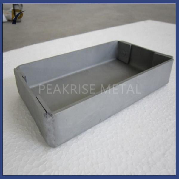 Buy cheap Welding Tungsten Boat Black Alkaline Washing Finished Tungsten Boat Welding By Tungsten Plates vacuum furnace industry from wholesalers
