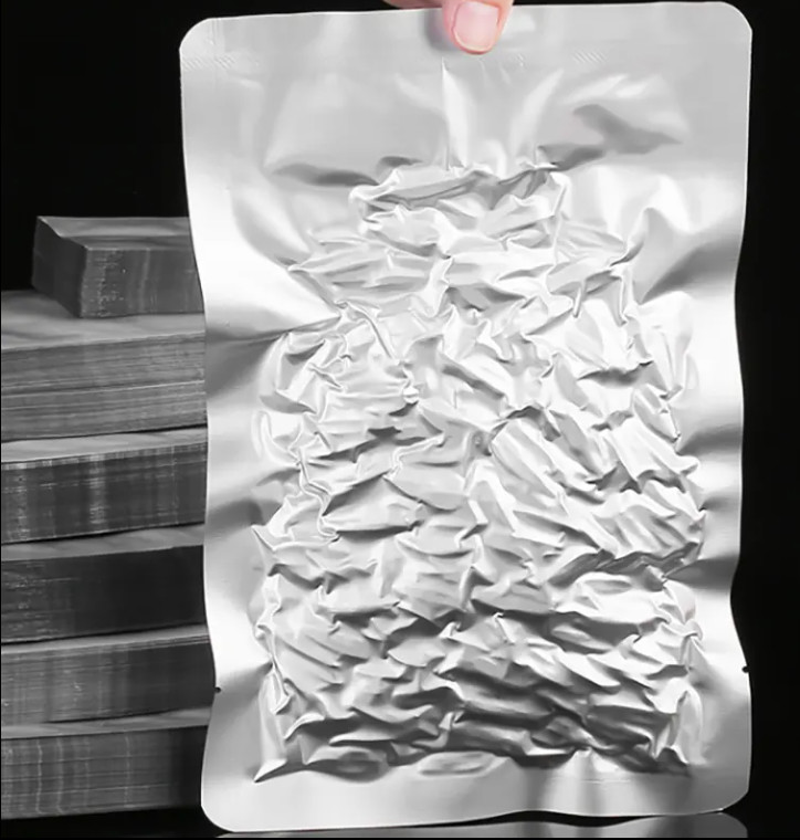 Silver Color Big Vacuum Sealed Bag Aluminum Foil Food Packaging Bags Vacuum Heat Seal