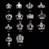 Buy cheap 3D Crown Bow Tie Silver Multicolor Glitter Alloy Jewelry Nail Art Tip Decoration ML54-67 from wholesalers