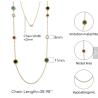 Buy cheap Multicolor Resin Beaded Chain Long Scatter Necklace Red Blue Green Orange from wholesalers