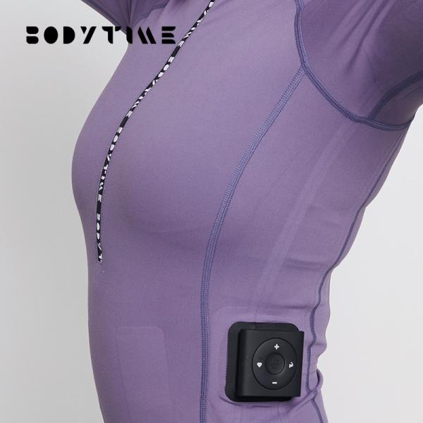 Buy cheap EMS system Womens Fitness Clothing Nylon Purple Custom Sportswear Shirts from wholesalers