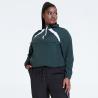Buy cheap Dark Green Women'S Plus Size Yoga Wear White Splice Oversized Sports Hoodie from wholesalers