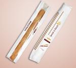 580*100*40mm Kraft Paper Baguette Bread Packaging Bag With Middle Window