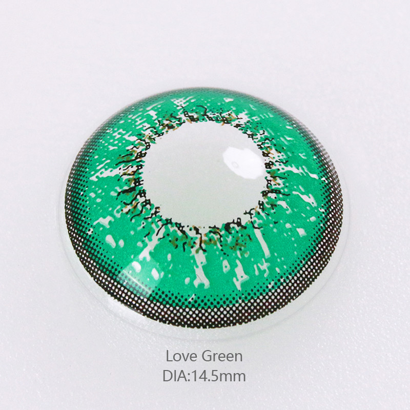 Myopia Optical Colored 14.5 Mm Contact Lenses Grey Purple Blue For Reading