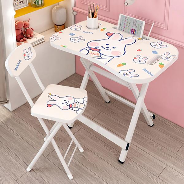 Buy cheap Cartoon Foldable Study Desk And Chair Office Furniture Set 13.23lbs from wholesalers