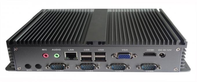 Double Network 128G MSATA 4G DDR3 Industrial Pc Case 6USB 1