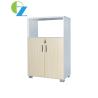 Buy cheap Slim Metal And Wood Storage Cabinet 2 Tier Swing Cupboard 1 Open Shelf from wholesalers