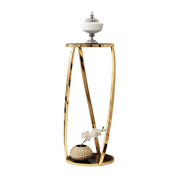 Special type inside stainless steel stand flower pot decoration