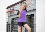 ODM Service Flatlock Stitching Kids Sports Clothing Polyester Spandex T Shirts