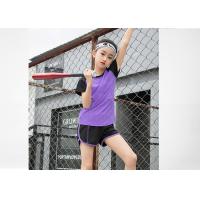 Buy cheap ODM Service Flatlock Stitching Kids Sports Clothing Polyester Spandex T Shirts product
