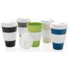Buy cheap Green Biodegradable Coffee Cup 401ml - 500ml Bamboo Fibre Coffee Mug With Lid from wholesalers